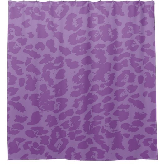 Lila Tierort Duschvorhang (Vorderseite)