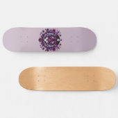 Lila Tiger-Blumenkreislauf Skateboard (Horizontal)
