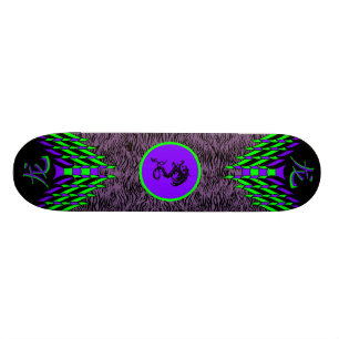Lila Tiger-DracheSkateboard Skateboard