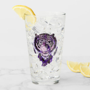 Lila Tiger Glas