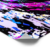 Lila Tiger Head Portrait - Tiger Poster drucken (Ecke)