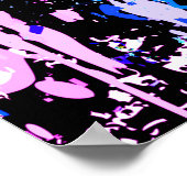 Lila Tiger Head - Tiger Portrait Poster drucken (Ecke)