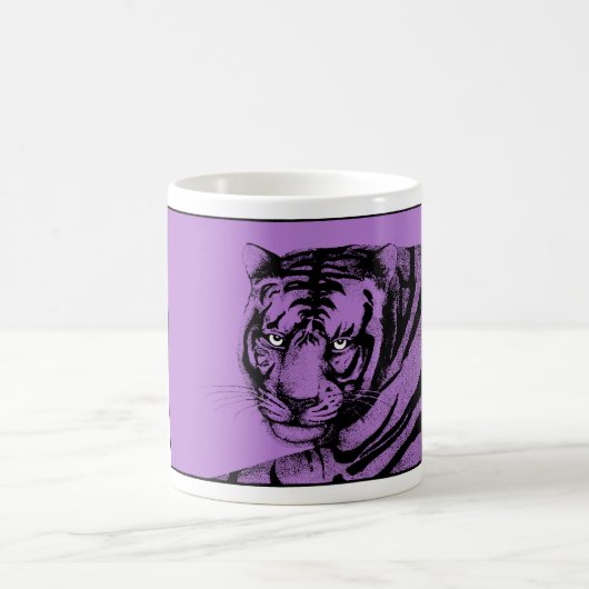 LILA TIGER KAFFEETASSE (Mittel)
