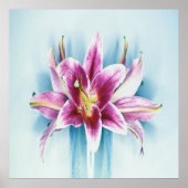 Lila Tiger Lilly Poster (Vorne)