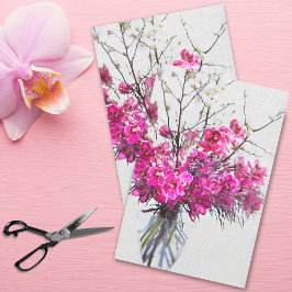 Lila Tiger Orchids Seidenpapier