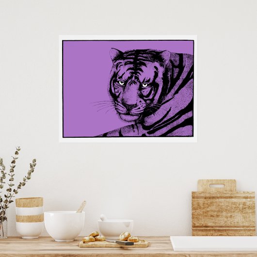 LILA TIGER POSTER (Küche)