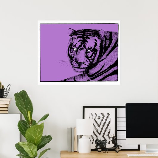 LILA TIGER POSTER (Heimbüro)
