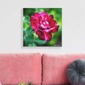 Lila Tiger-Rose Leinwanddruck (Insitu (Wohnzimmer))