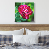 Lila Tiger-Rose Leinwanddruck (Insitu (Schlafzimmer))