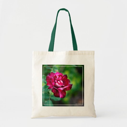 Lila Tiger-Rose Tragetasche (Vorne)