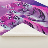 Lila Tiger Sherpadecke (3/4)