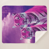 Lila Tiger Sherpadecke (Vorderseite (Horizontal))