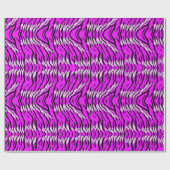 Lila-Tiger-Skin-Muster-Design  Geschenkpapier (Flach)