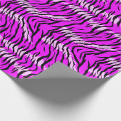 Lila-Tiger-Skin-Muster-Design  Geschenkpapier (Ecke)