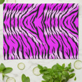 Lila-Tiger-Skin-Muster-Design  Geschirrtuch (Gefaltet)
