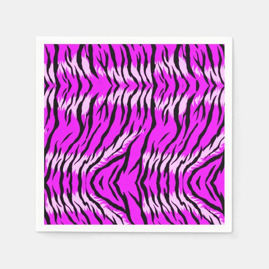 Lila-Tiger-Skin-Muster-Design  Serviette (Vorderseite)