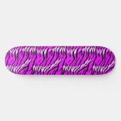 Lila-Tiger-Skin-Muster-Design  Skateboard (Horizontal)