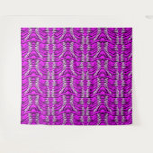 Lila-Tiger-Skin-Muster-Design  Wandteppich (Vorderseite (Horizontal))