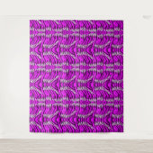 Lila-Tiger-Skin-Muster-Design  Wandteppich (Vorderseite)