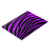 Lila Tiger Streifen Notizblock (Linke Seite)