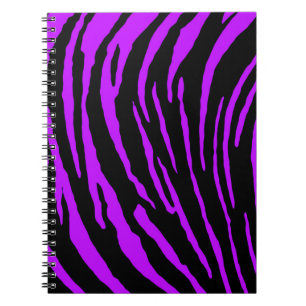 Lila Tiger Streifen Notizblock