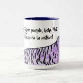 Lila Tiger Tasse (Zentrum)