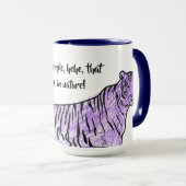 Lila Tiger Tasse (VorderseiteRechts)