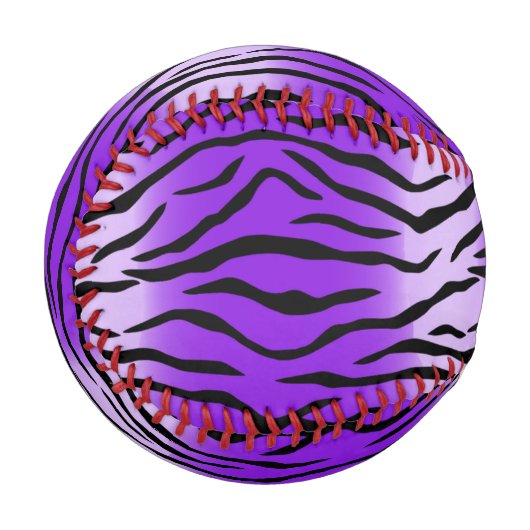 lila Tigerdruck Baseball (Vorderseite Links)