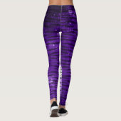 Lila Tigerentwurfs-Muster-Leggings Leggings (Rückseite)