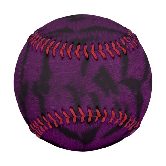 Lila Tigerhautdrucke Baseball (Vorderseite)
