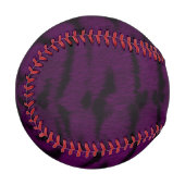 Lila Tigerhautdrucke Baseball (Vorderseite Links)