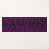 Lila Tigerhautdrucke Yogamatte (Vorderseite (Horizontal))