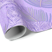 Lila Tigermuster Geschenkpapier (Rolleneckpunkt)