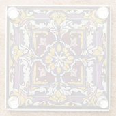 Lila Tile Glasuntersetzer (Rückseite)