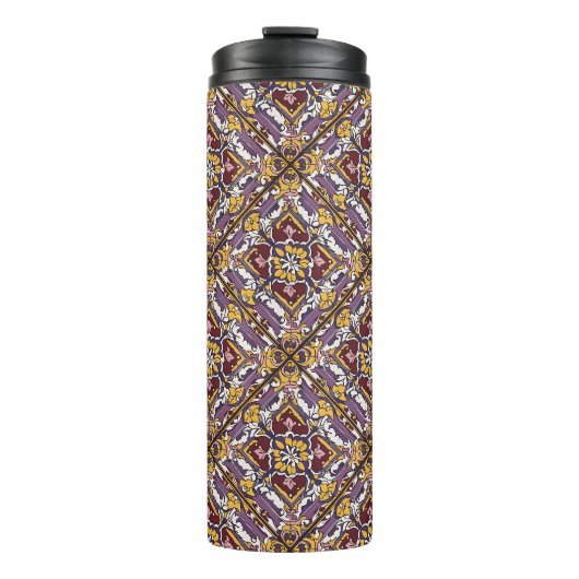 Lila Tile Thermosbecher (Vorderseite)