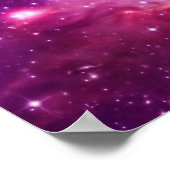 Lila Tinte kleine magellanische Wolke Poster (Ecke)