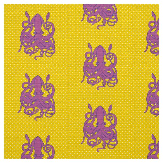 Lila Tintenfisch-Gewebe Stoff (Muster)