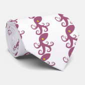 Lila Tintenfisch Krawatte (Gerollt)