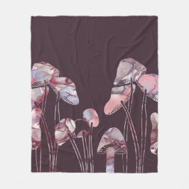 Lila Tintenpatronen Fleecedecke