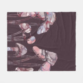 Lila Tintenpatronen Fleecedecke (Vorderseite (Horizontal))