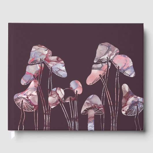 Lila Tintenpatronen Gästebuch (Vorderseite)