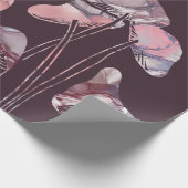 Lila Tintenpatronen Geschenkpapier (Ecke)