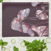 Lila Tintenpatronen Geschirrtuch (Gefaltet)