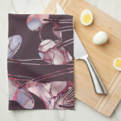 Lila Tintenpatronen Geschirrtuch (Viertel Falte)