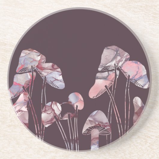 Lila Tintenpatronen Getränkeuntersetzer (Vorne)