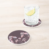 Lila Tintenpatronen Getränkeuntersetzer (Seite)