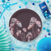 Lila Tintenpatronen Pappteller (Party)