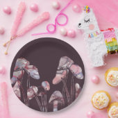 Lila Tintenpatronen Pappteller (Party)