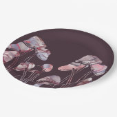 Lila Tintenpatronen Pappteller (Schrägansicht)