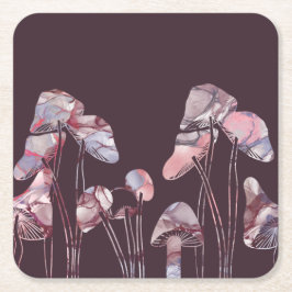 Lila Tintenpatronen Rechteckiger Pappuntersetzer